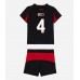 AC Milan Samuele Ricci #4 Hjemmedraktsett Barn 2025-26 Korte ermer (+ Korte bukser)